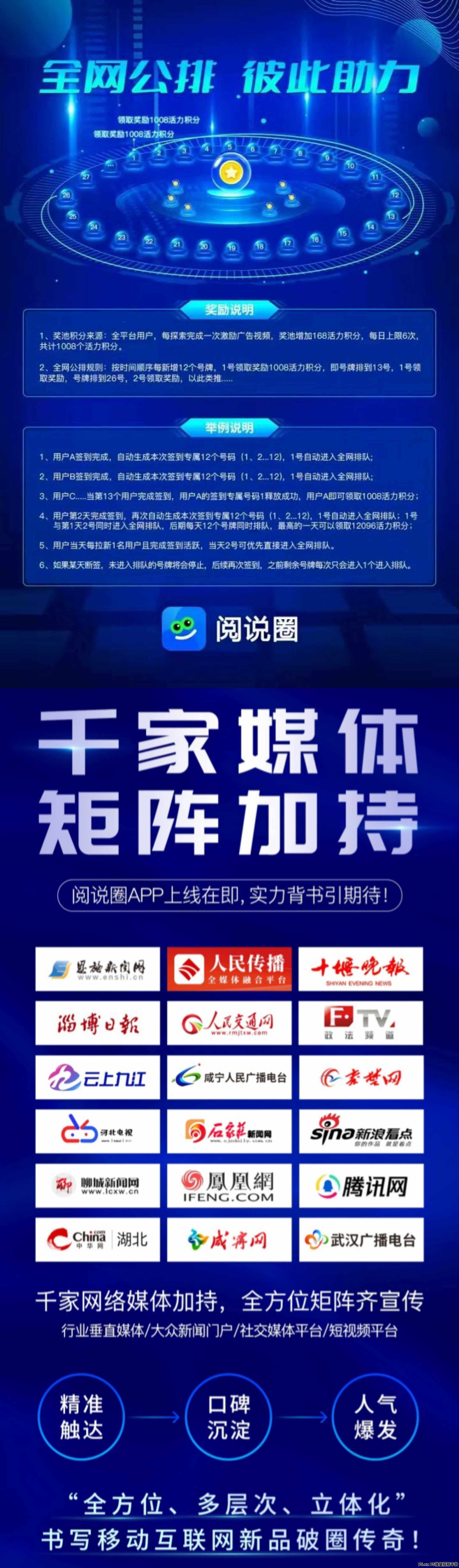 阅说圈零撸，一个圈圈出品，全网公排滑落就是一个人也不推广 ，也有日享分成