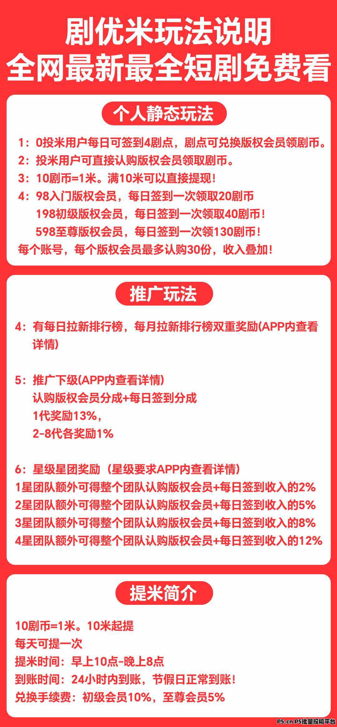 剧优米：每日签到领剧点，零撸兑换会员赚米