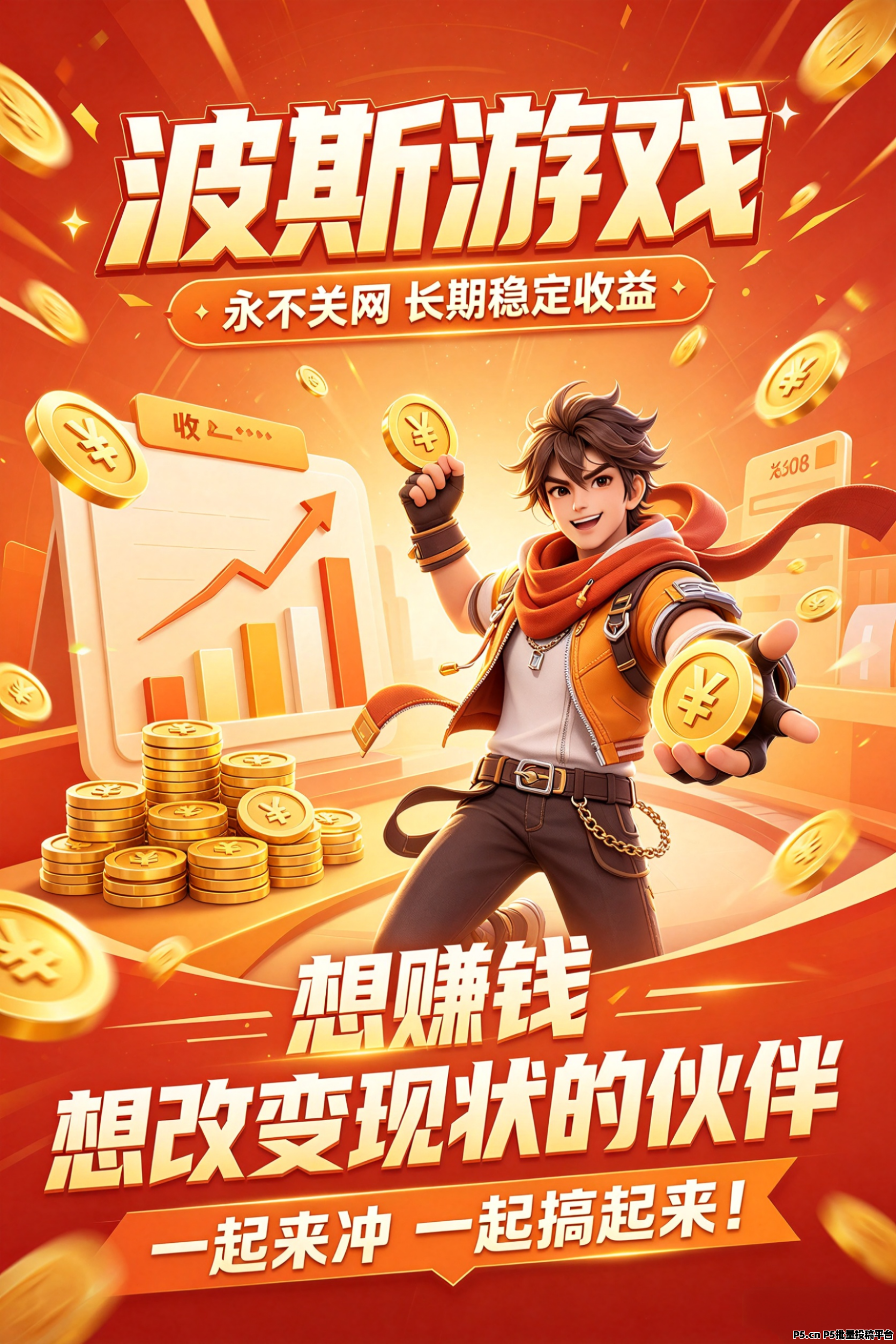 波斯游戏，收益可观，永不关网，自动到账