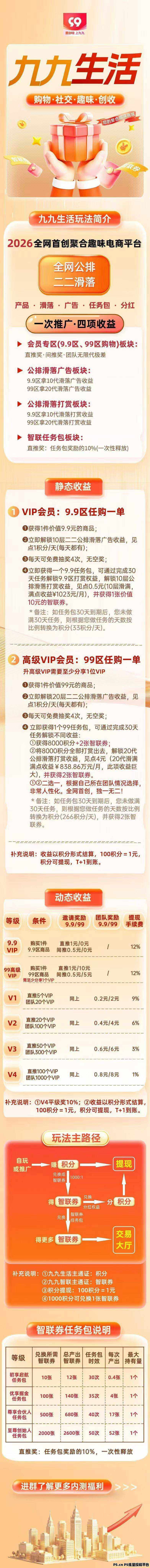 99生活，零泡沫，一次占位长久收益