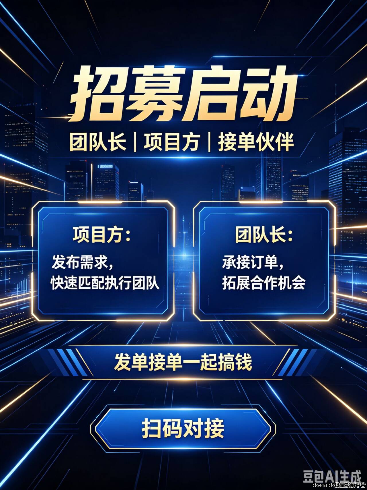 【招募】找团队长和项目方，发单接单一起搞钱