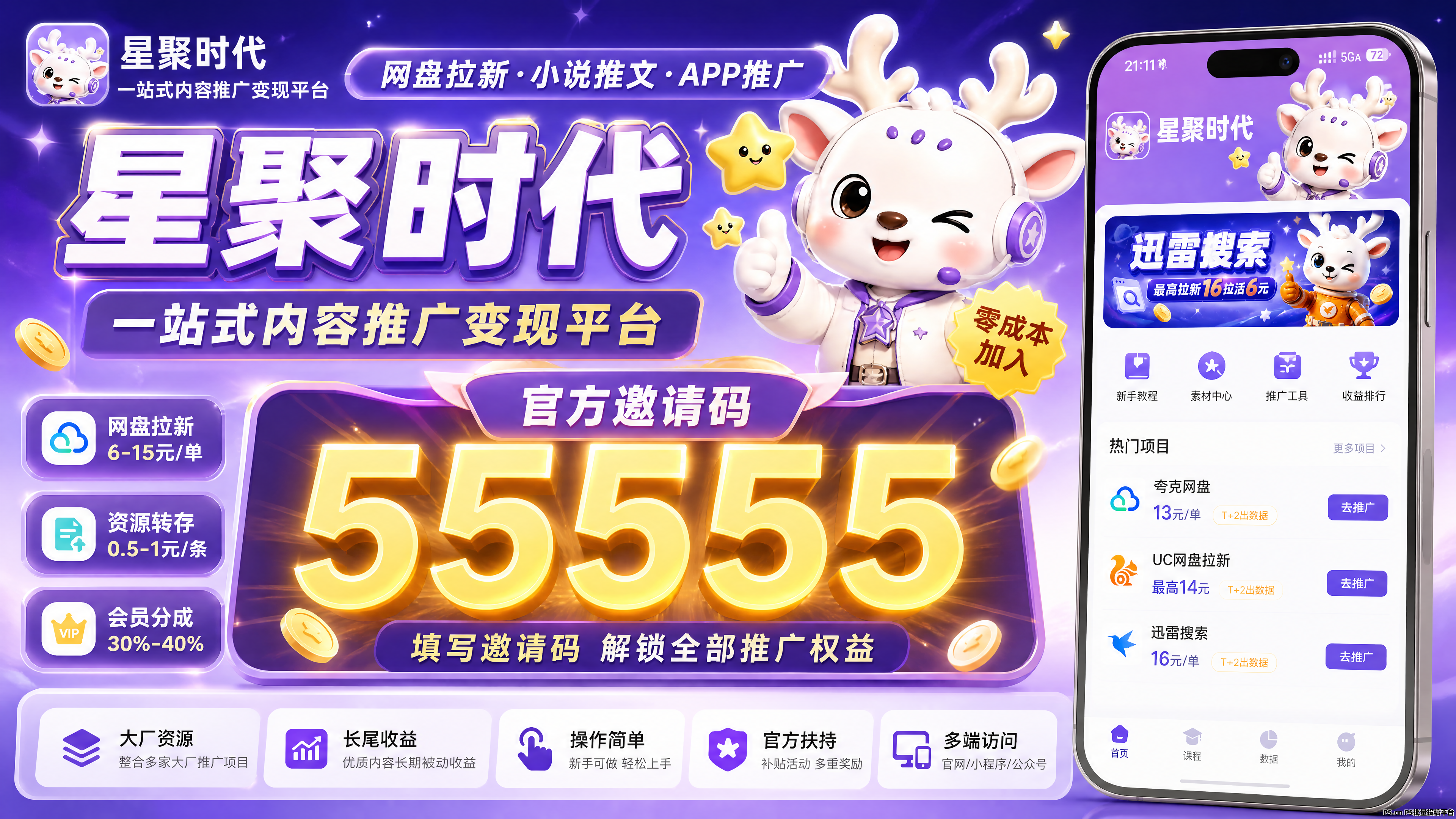 星聚时代，2026网盘拉新副业项目详解，星聚时代注册流程、星聚时代顶配邀请码填写、新手实操与避坑全攻略