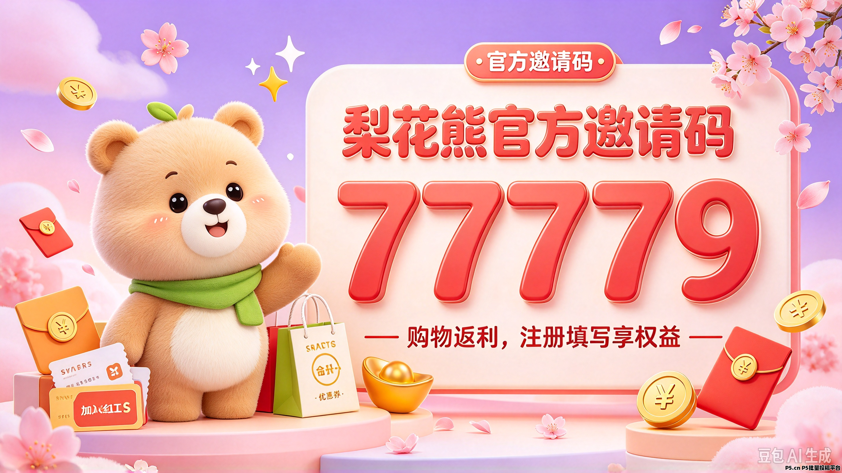 梨花熊邀请码是多少？填哪个可以升级黑金团长？